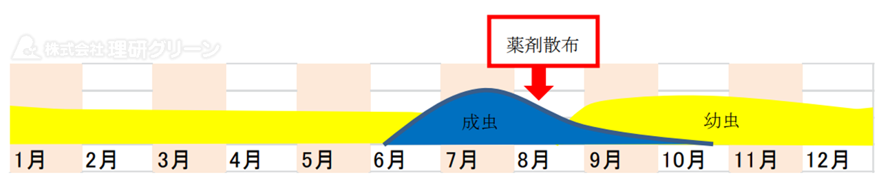 ドウガネブイブイの防除方法